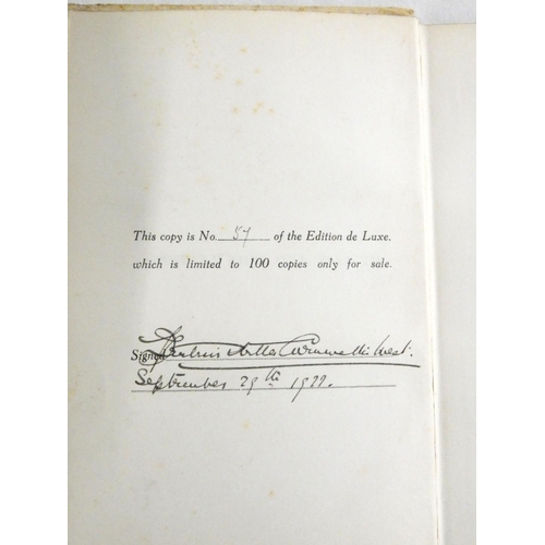 254 - CAMPBELL MRS. PATRICK.  My Life & Some Letters. Ltd. ed. 57 of only 100, signed by the... 