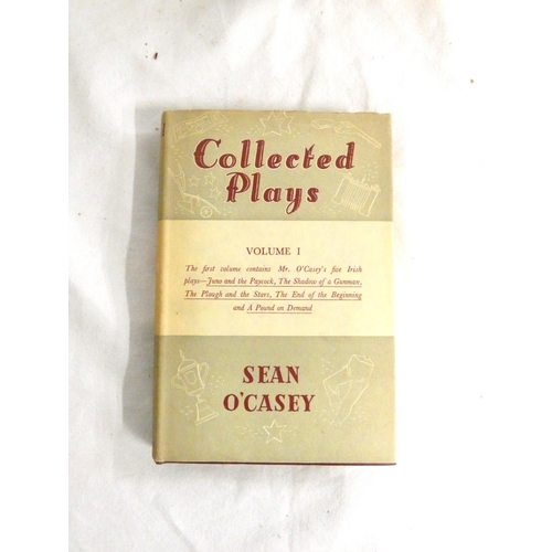 258 - O'CASEY SEAN.  Collected Plays. 4 vols. Orig. cloth in d.w's. 1949-1951.