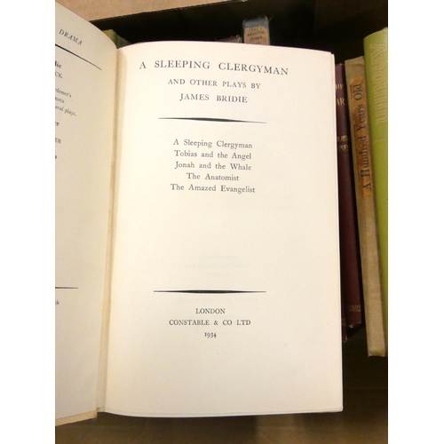 259 - HOUGHTON STANLEY.  The Works (Plays). 3 vols. Orig. green cloth, some wear to backs, inter... 