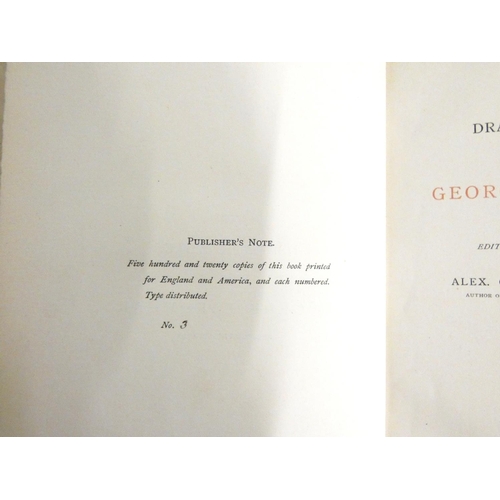 261 - FARQUHAR GEORGE.  The Dramatic Works ... With Life & Notes by Alex Charles Ewald. 2 vo... 