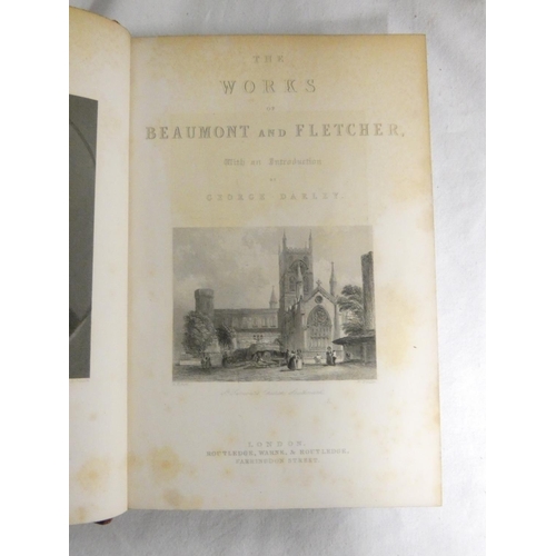 263 - DARLEY GEORGE.  The Works of Beaumont & Fletcher. 2 vols. Eng. frontis & title vig... 