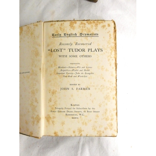 270 - ROSTAND EDMOND.  Plays. 2 vols. Frontis & illus. by Ivan Glidden. Orig. blue cloth gil... 