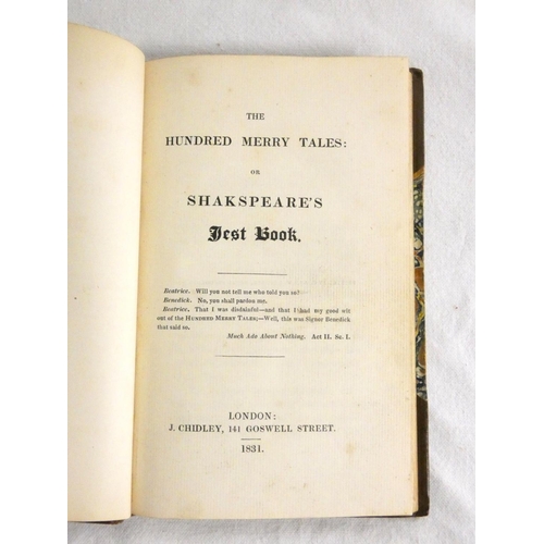 274 - ODELL G. C. D.  Shakespeare from Betterton to Irving. 2 vols. Illus. Orig. red cloth in d.w's. 1963;... 