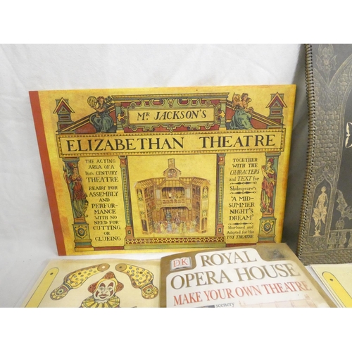 277 - JACKSON PETER.  Mr. Jackson's Elizabethan Theatre. Col. card leaves throughout, uncut. Folio in col.... 