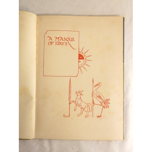 284 - CRANE WALTER (Illus).  A Masque of Days from the Last Essays of Elia. Col. illus. & de... 