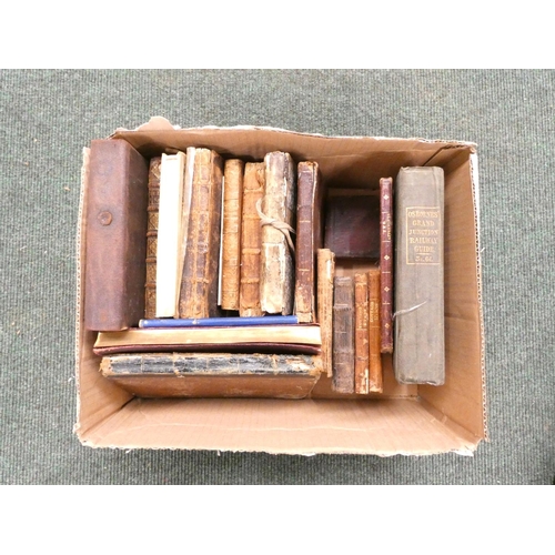 288 - Antiquarian & others.  A small carton of calf bound & other works, various.  ... 