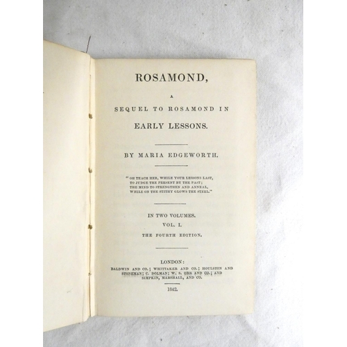 294 - EDGWORTH MARIA.  Early Lessons. 4 vols. Eng. frontis & title vignette (damp stng. to u... 