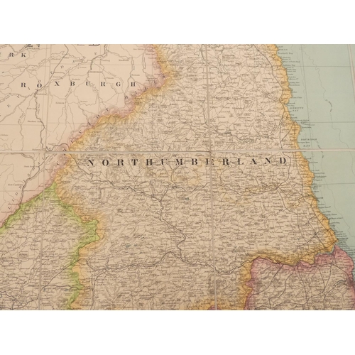 298 - FULLERTON & CO.  The Imperial Map of England & Wales. Sectional maps, 4 miles:1 in... 