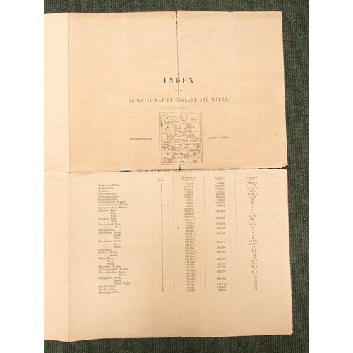 298 - FULLERTON & CO.  The Imperial Map of England & Wales. Sectional maps, 4 miles:1 in... 