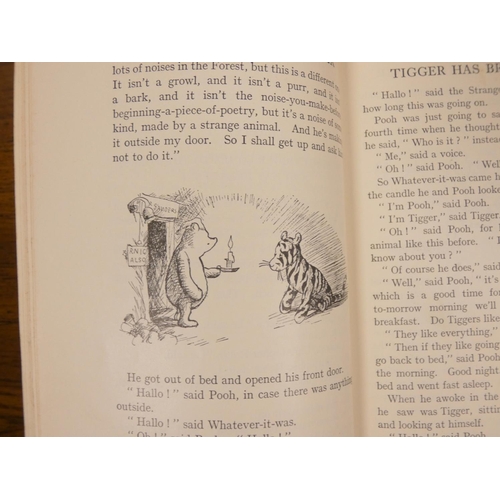 58 - MILNE A. A.  Winnie the Pooh, 1st ed. in worn orig. green cloth, 1926; The House at Pooh Corner, 1st... 