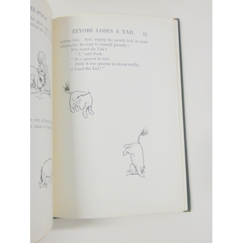 59 - MILNE A. A.  Winnie the Pooh, 1st ed. in green cloth (ownership inscriptions), 1926; Now We are Six,... 