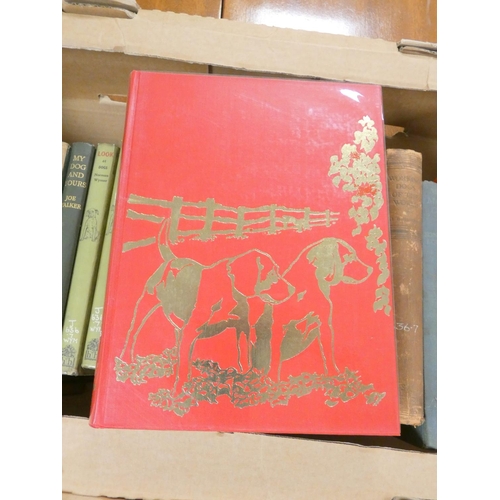 63 - GWYNNE JONES E.  A Bibliography of the Dog. Quarto. Orig. red cloth gilt. Library Association, 1971,... 