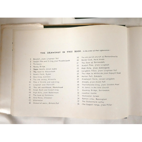 69 - WAINWRIGHT A.  A Lakeland Sketchbook. The set of 5 vols. Oblong in rather worn d.w's.... 