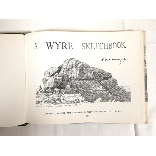 71 - WAINWRIGHT A.  12 various Furness, Dales, Ribble & other regional sketchbooks. Oblong in d.w's, ... 