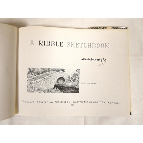 71 - WAINWRIGHT A.  12 various Furness, Dales, Ribble & other regional sketchbooks. Oblong in d.w's, ... 