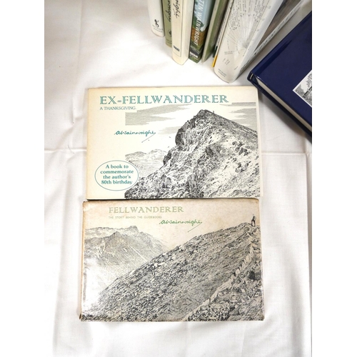 74 - WAINWRIGHT A.  A bundle of books & softback publications mainly by or re. Wainwright.... 