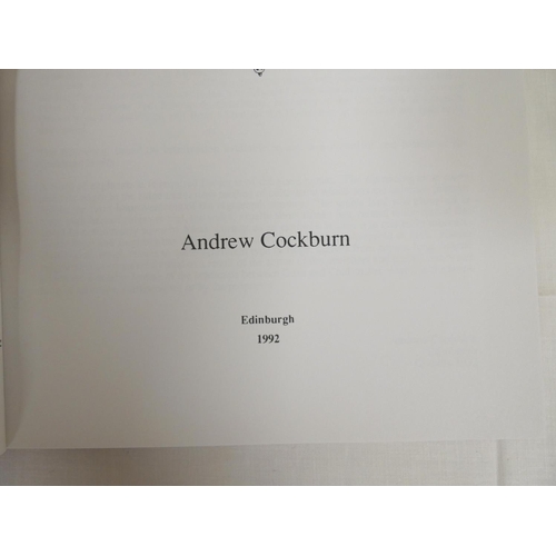 76 - COCKBURN ANDREW.  A Cockburn Family in Berwickshire & Its Descendants. Believed limite... 