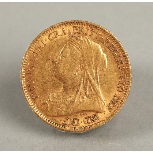 151 - Victorian gold half sovereign 1893