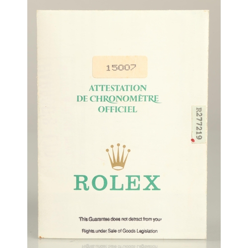 108 - Rolex 18K yellow gold Oyster Perpetual Date Just Ladies wrist watch, champagne dial with hour marker... 