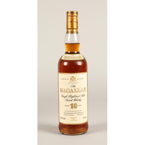 321 - Macallan 10 year old single highland malt scotch whisky, 40% vol 70cl, with cardboard carton.