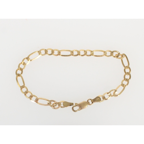 573 - 9ct gold chain link bracelet, 3.7g.