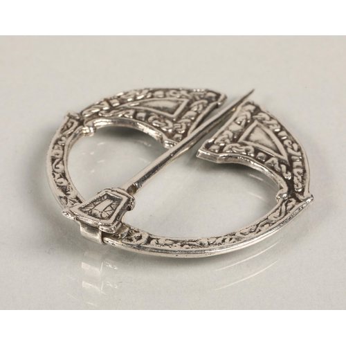 100 - Alexander Ritchie designed silver penannular brooch stamped Iona Gilmour and Watson Glasgow 1921.