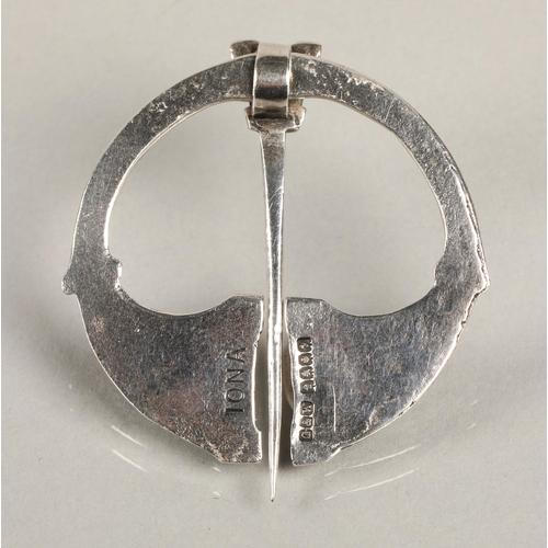 100 - Alexander Ritchie designed silver penannular brooch stamped Iona Gilmour and Watson Glasgow 1921.