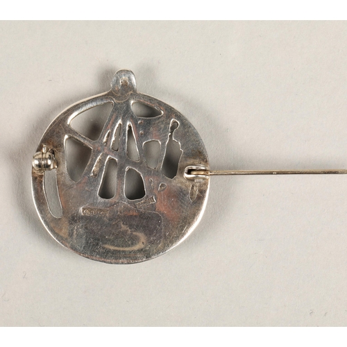 101 - Alexander Ritchie Silver Viking ship pendant/brooch stamped Cook, Holland & co Birmingham 1932.