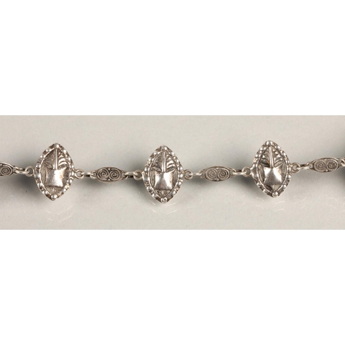 102 - Alexander Ritchie design silver bracelet hallmarked Shipton & co Edinburgh 1937.