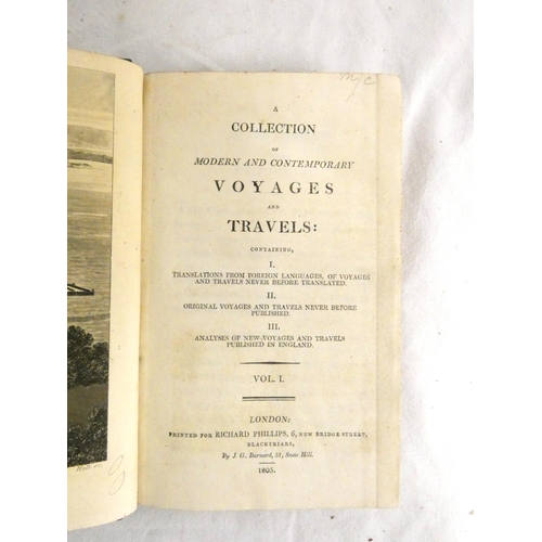 101D - PHILLLIPS RICHARD (Pubs).  A Collection of Modern & Contemporary Voyages & Travels. Vol.1 on... 