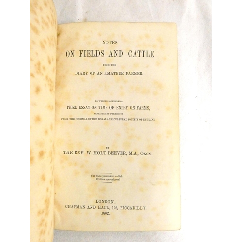 184 - HILLYARD C. Practical Farming & Grazing. Eng. frontis of a North Devon Ox. Orig. green cloth. No... 