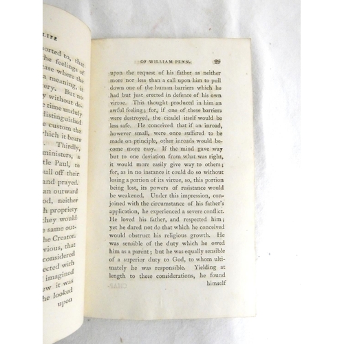 301 - CLARKSON THOMAS.  Memoirs of the Private and Public Life of William Penn. 2 vols. Half tit... 