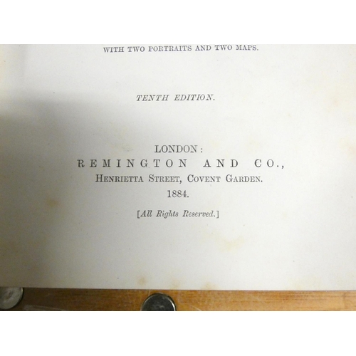 303 - HAKE A. E.  The Story of Chinese Gordon. Illus. & maps. Vellum prize bdg, soiled. 1884; also Tuc... 