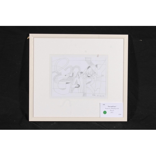 491 - ERIC RITCHIE (Scottish b1934), Ena and Gary, pencil drawing, signed and dated 2013 verso, 15cm x 20c... 