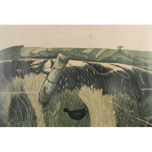 507 - BARBARA ROBERTSON DA (Scottish 1946-2018) of Douglastown Forfar, Burnt Field, print, pencil signed a... 