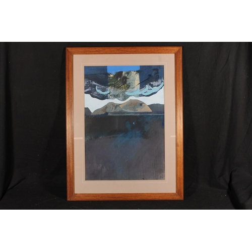 515 - DAVID EYRE of Gatehouse of Fleet, Winter Skies, mixed media, signed with initials and dated '90 lowe... 