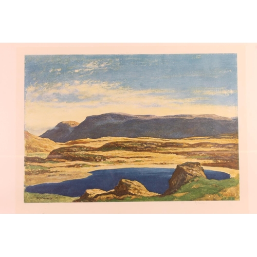 518 - SIR DAVID YOUNG CAMERON ARSA RSW RA RSA (Scottish 1865-1945), The Blue Pool, print, pencil signed lo... 