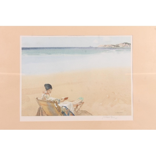 519 - SIR WILLIAM RUSSELL FLINT RA PRWS RSW (British 1880-1969), washer girls, print, 49cm x 66cm, fr... 