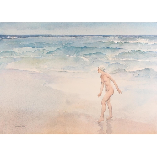 520 - SIR WILLIAM RUSSELL FLINT RA PRWS RSW (British 1880-1969), Waves, print, pencil signed artists ... 