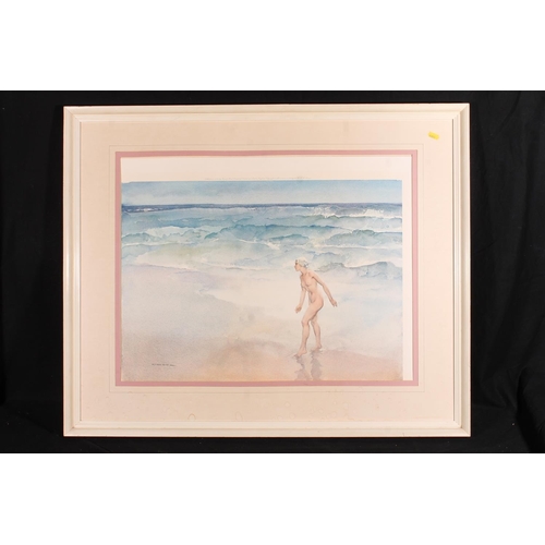 520 - SIR WILLIAM RUSSELL FLINT RA PRWS RSW (British 1880-1969), Waves, print, pencil signed artists ... 