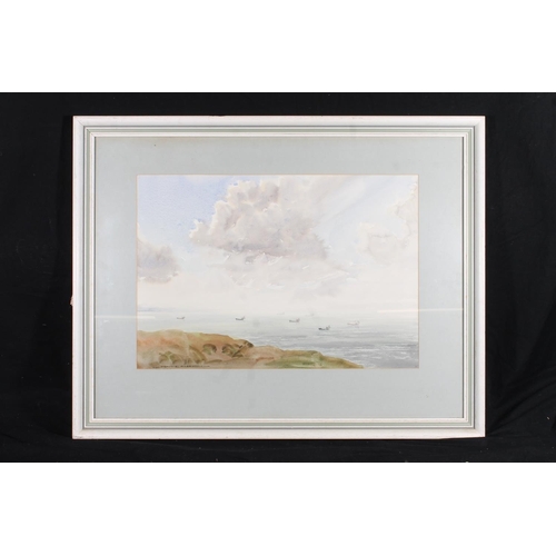 523 - ALASTAIR S PATERSON, Drifters Moray Firth, watercolour, signed lower left, 36cm x 52cm, frame 60cm x... 