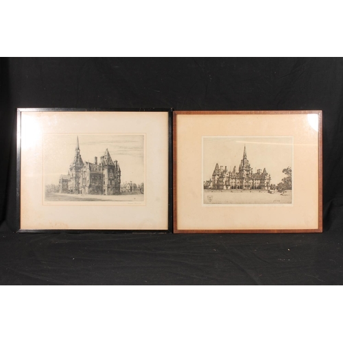 527 - WILFRED CRAWFORD APPLEBY (Scottish 1889-1954), Fettes College, etching, signed lower right, 22cm x 2... 