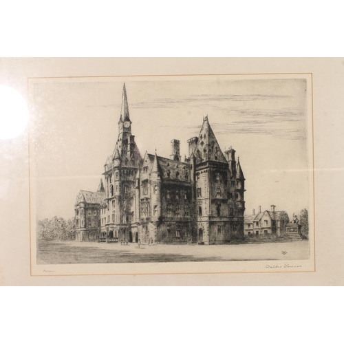 527 - WILFRED CRAWFORD APPLEBY (Scottish 1889-1954), Fettes College, etching, signed lower right, 22cm x 2... 