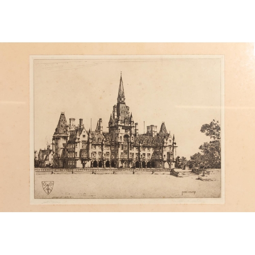 527 - WILFRED CRAWFORD APPLEBY (Scottish 1889-1954), Fettes College, etching, signed lower right, 22cm x 2... 