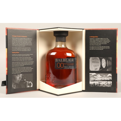 262 - Balblair 2000 2nd Release non chill filtered Highland single malt scotch whisky, Distilled 2000, Bot... 