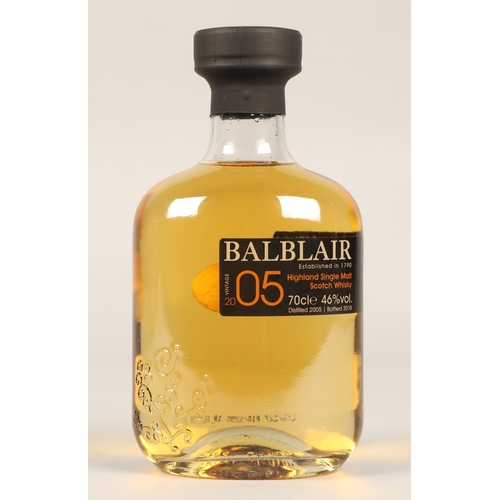 263 - Balblair 05 1st Release non chill filtered highland single malt scotch whisky, 70cl, 46% vol, boxed.