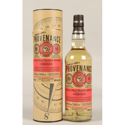 269 - Douglas Laing's Provenance Speyside Region single cask 10 years old single malt scotch whisky, Disti... 