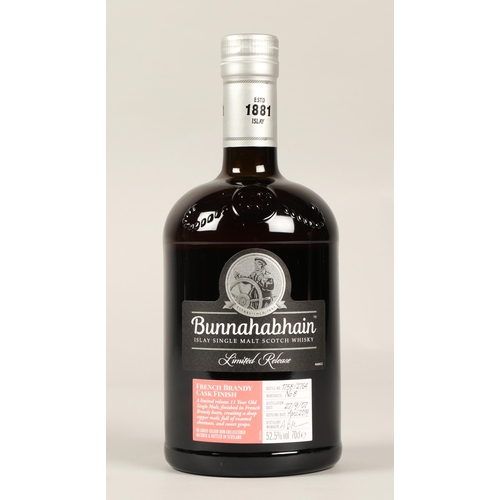 272 - Bunnahabhain French Brandy Cask Finish Limited Release Islay single malt scotch whisky, Bottle No 17... 