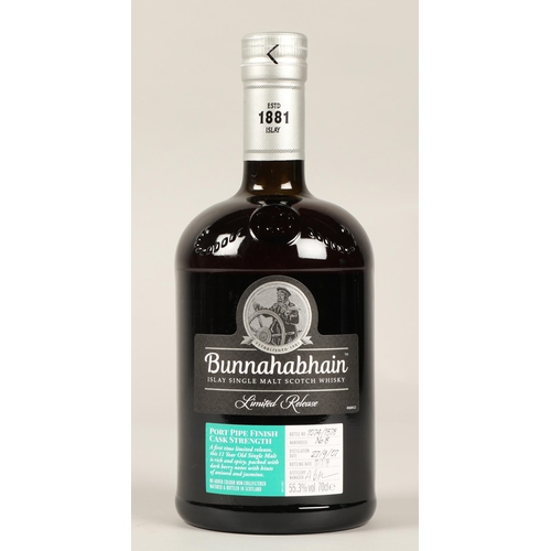 273 - Bunnahabhain Port Pipe Finish Cask Strength Limited Release Islay single malt scotch whisky, Bottle ... 