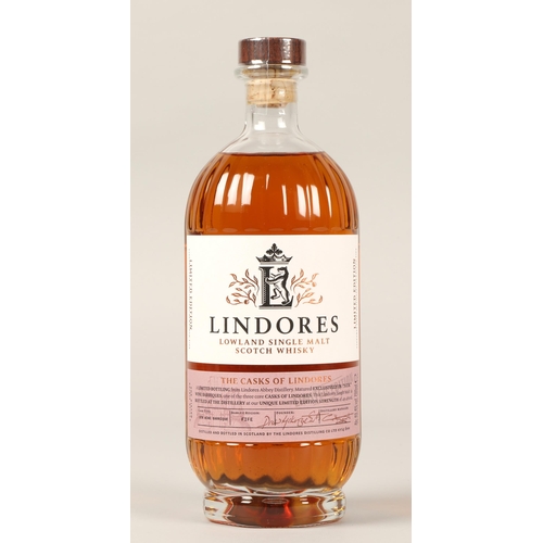 276 - The Casks of Lindores Lowland wine cask single malt scotch whisky, Limited bottling, 700ml, 49.4% vo... 